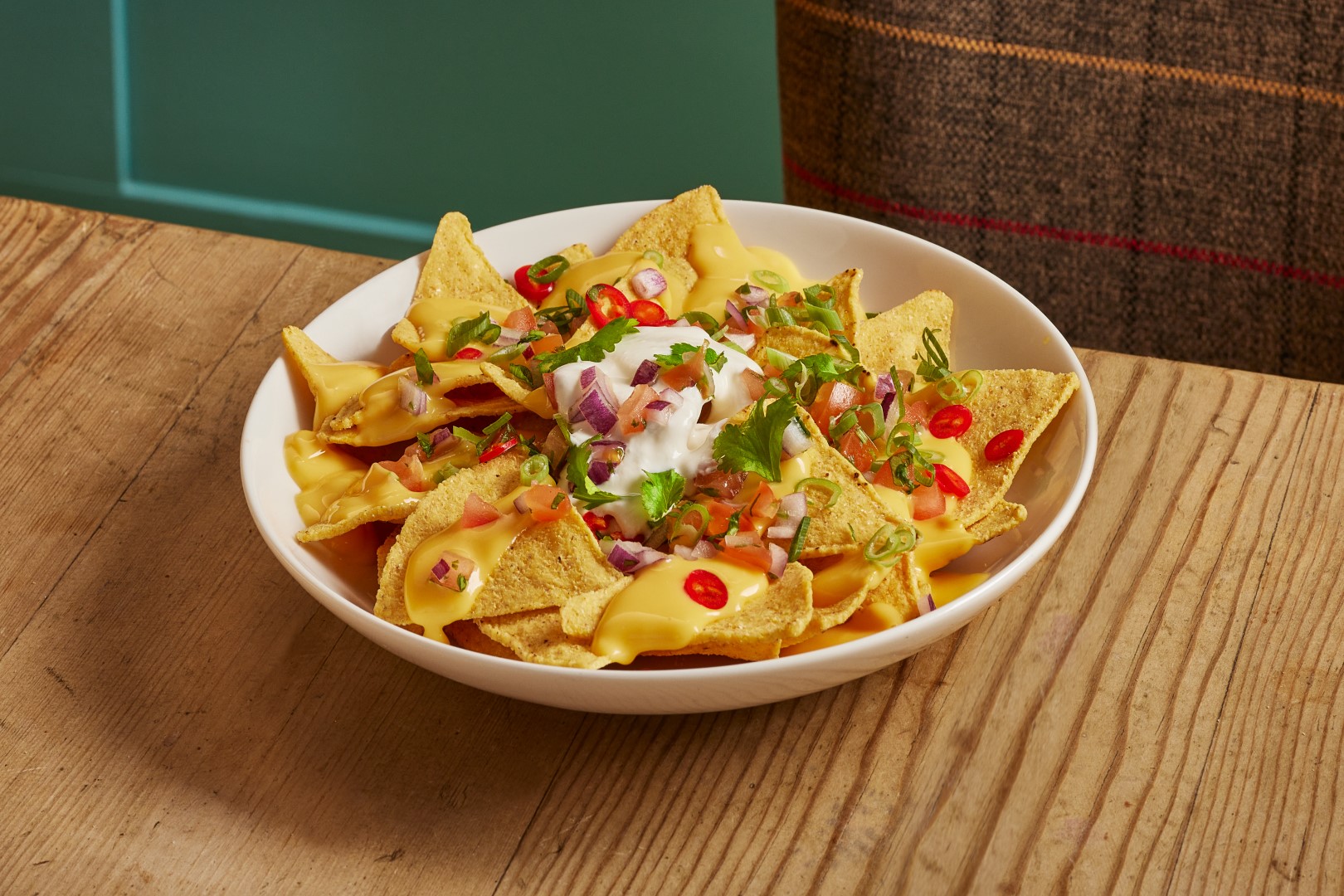 Brewers Fayre Loaded Nachos With cheese, red chillis, tomato salsa and reduced-fat soured cream