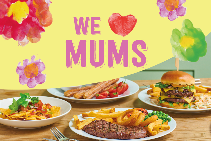 brewers fayre mother's day group photo set menu